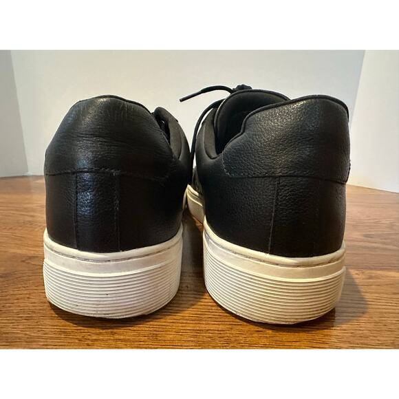 Boss Men's Rhys Low Profile Sneaker Black Leather Size 45 (12 US) Sleek, Stylish - Picture 6 of 9